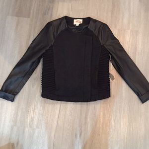 New Faux Leather and Faux Wool Jacket