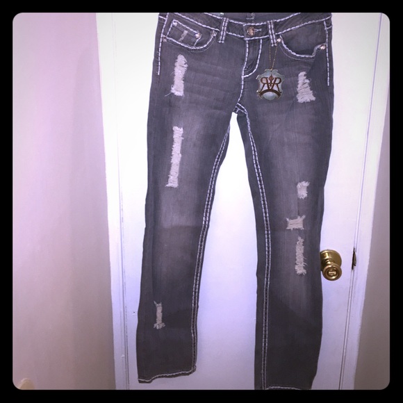 *Brand New* Request Ripped Grey Jeans