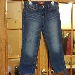 Lucky Brand Jeans Sweet'n'crop capris EUC sz 8/29