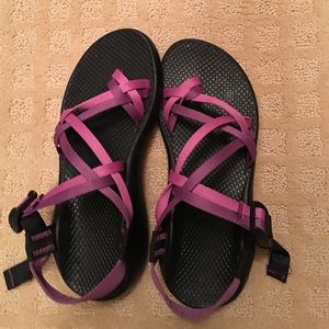Pink and Purple Chacos