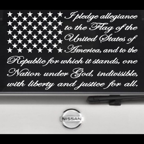 Pledge Allegiance decal