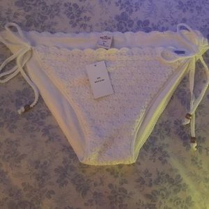 White Crochet Bikini bottom.