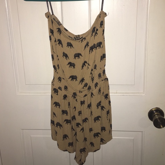 Strapless Forever 21 Elephant Romper