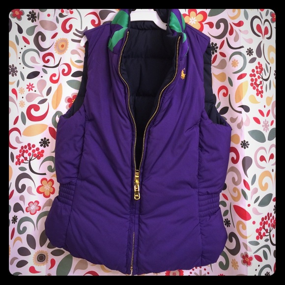 Ralph laurent sleeveless reversible winter jacket