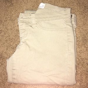 Khaki skinny jeggings