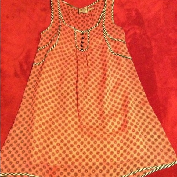 Juicy Couture Pink and Black Printed Sheer Dress