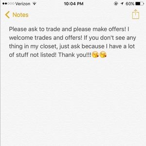 I trade and welcome offers!