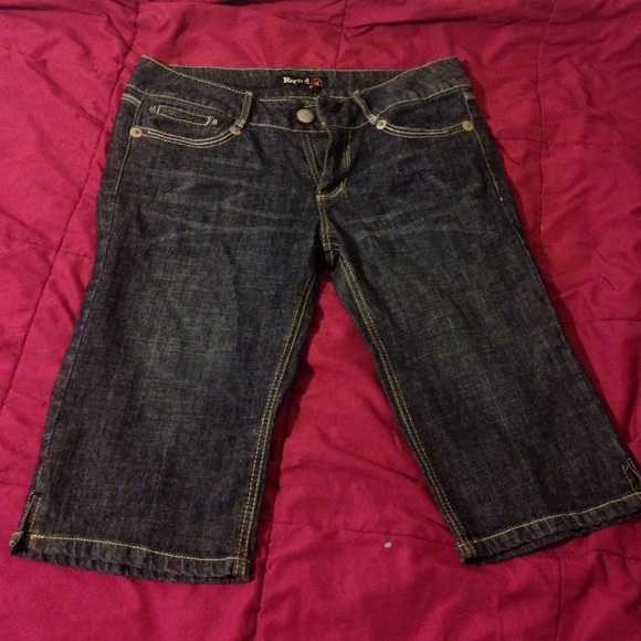 Dark Blue Jean Shorts