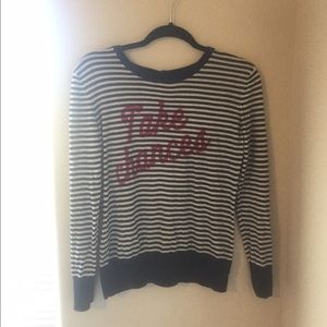 Take chances Keds sweater