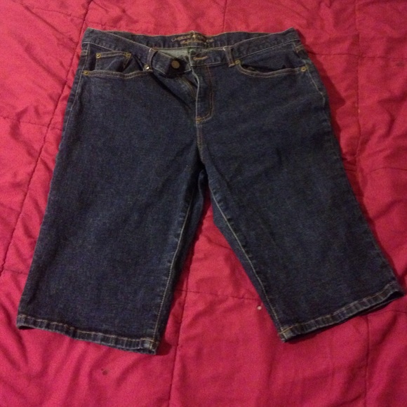 Dark Blue Jean Shorts