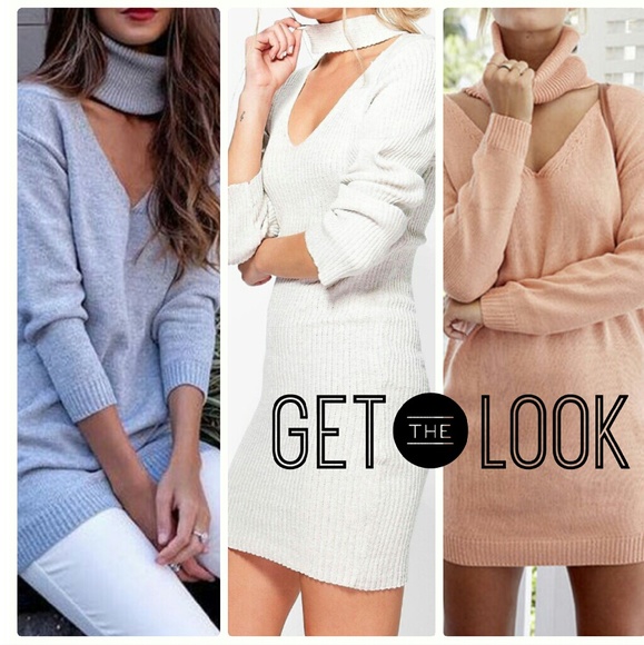 Cozy Choker Dress - Picture 2 of 4