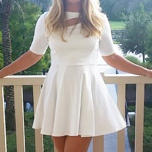 Mid sleeve skater dress