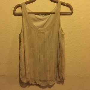 Dallin Chase beaded scalloped top