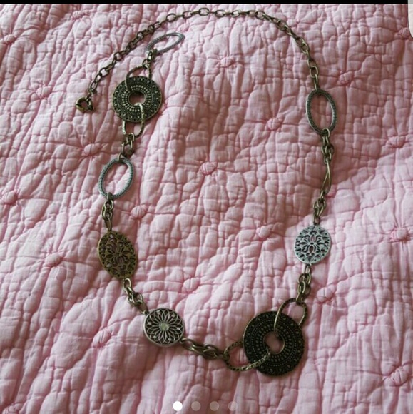 Chico-esque Mixed Metal statement Necklace.
