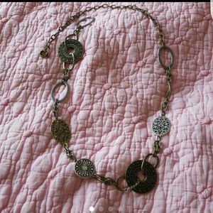 Chico-esque Mixed Metal statement Necklace.
