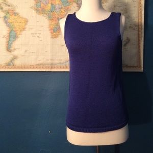 Chico's Blue Sleeveless Sweater