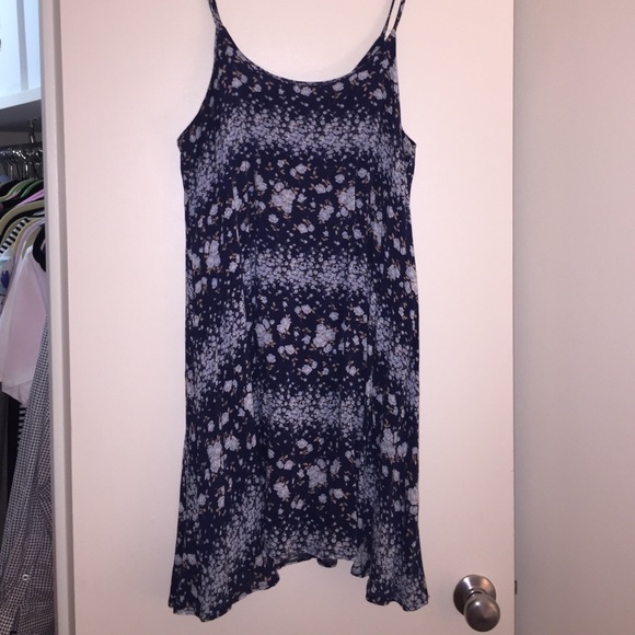 Blue floral cotton sundress