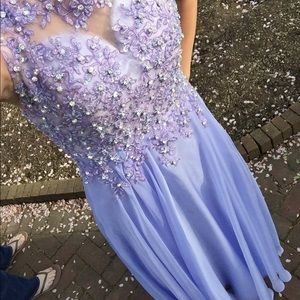 Light Purple/Lavender Size 2 WORN 1x Prom Dress