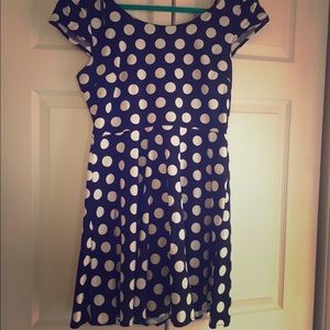 Forever 21 Black dress/ white polka dots.