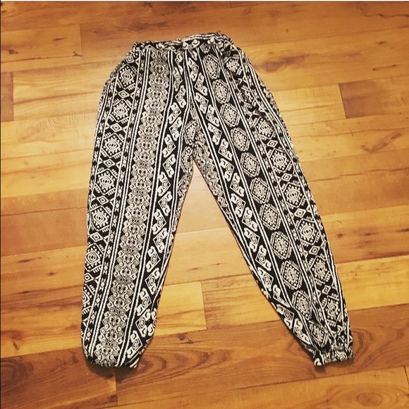 Aztec parachute pants