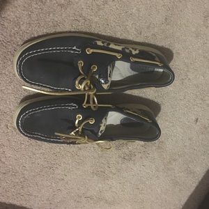 Women's sperry cheetah shoes size 8