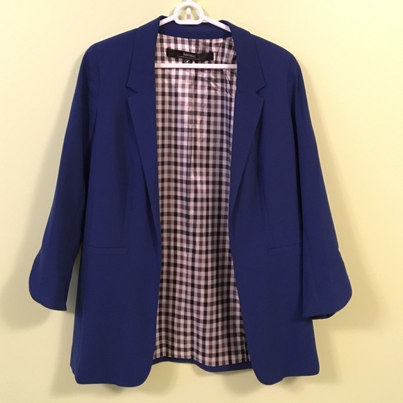 Kensie Royal Blue Loose Fitting Blazer