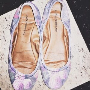 Lucky Brand Floral Flats
