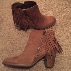 Fringe booties