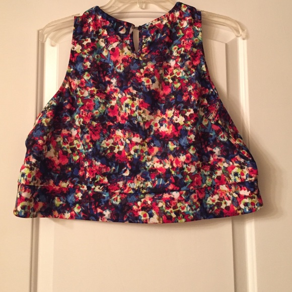 Marabelle floral crop top tank top Nordstrom  NEW - Picture 4 of 4