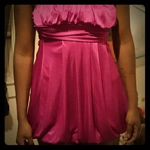 Strapless bubble dress