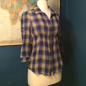 Fitted Flannel button up