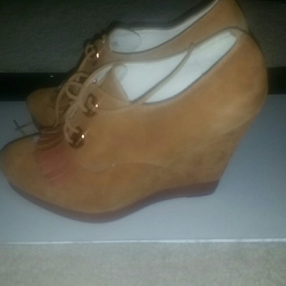 Kors by Michael Kors real suede wedge shoes