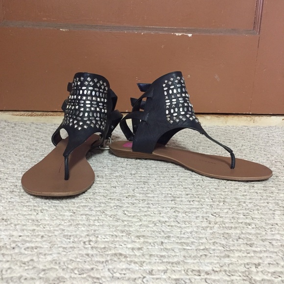 DV by Dolce Vita Studded Black Sandals