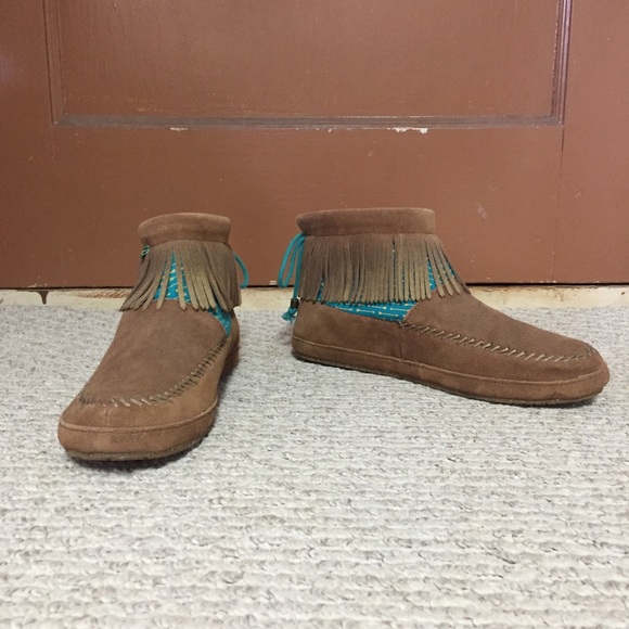 Sanuk Fringe Ankle Bootie