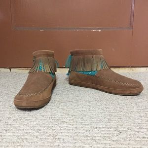 Sanuk Fringe Ankle Bootie