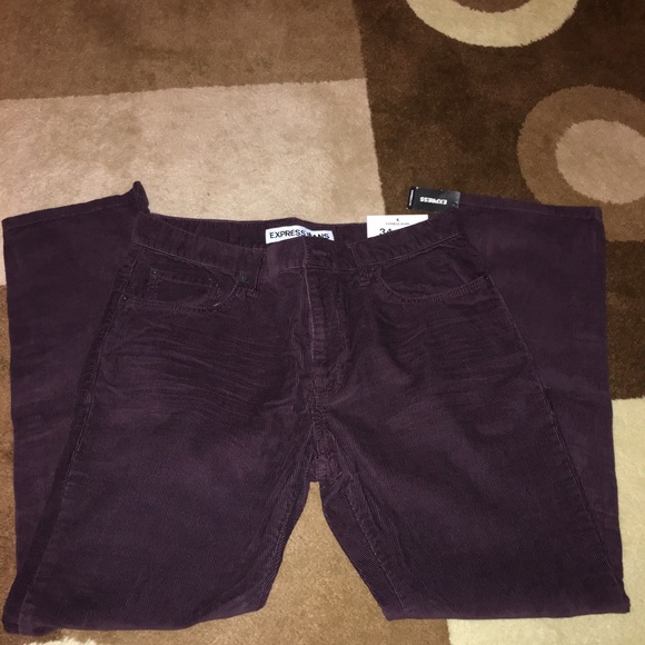Burgundy corduroy Express Jeans - NEW