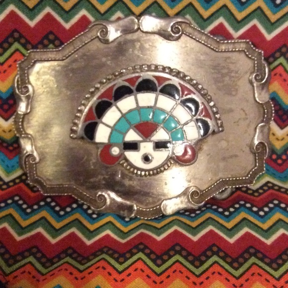 Vintage Zuni Belt Buckle