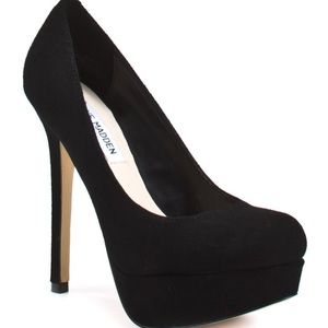 Steve Madden Black Platform Pumps