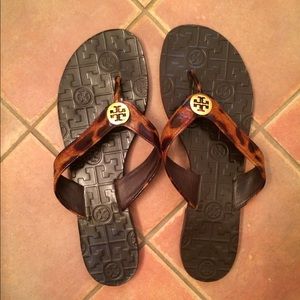 Tory Burch leopard print sandals