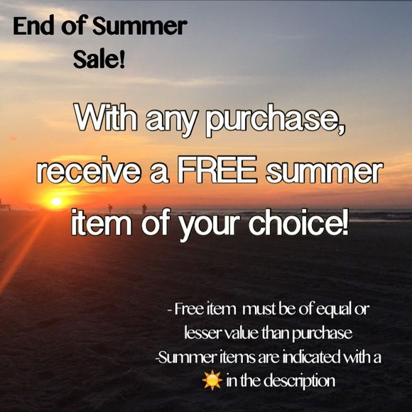 END OF SUMMER SALE