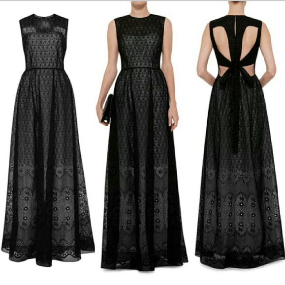 No.21 Antonia embroidered silk evening gown - Picture 5 of 5