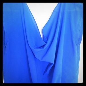 Royal blue blouse
