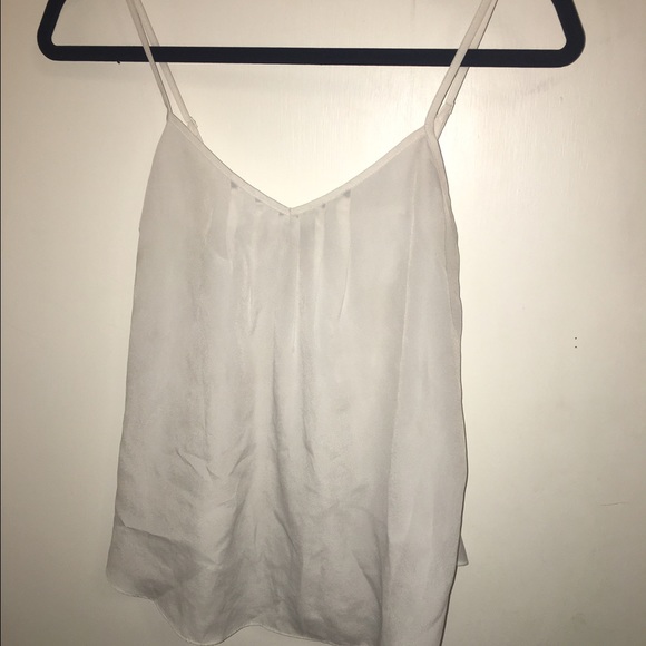 Sheer Chiffon White Aritzia Tank