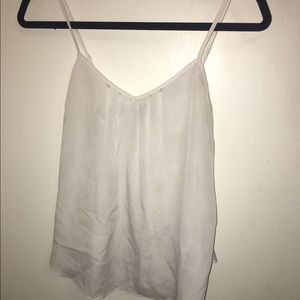 Sheer Chiffon White Aritzia Tank