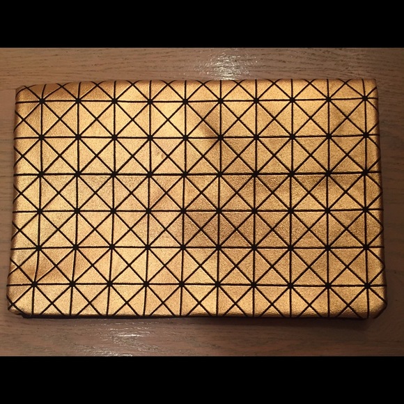 Gold glam clutch
