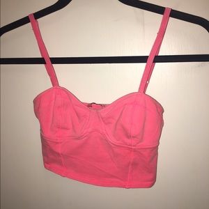 Hot Pink Aritzia Corset Bralette