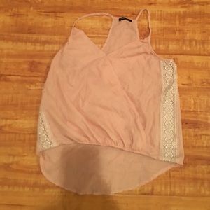 Baby pink & lace blouse