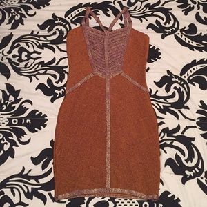 Sexy Tight Orange Dress