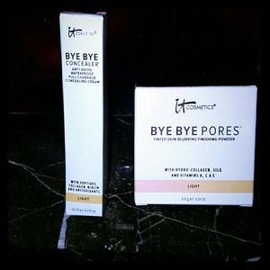 2 IT COSMETICS; BYE BYE PORES BYE BYE CONCEALER