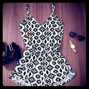 NWOT Romper Geometric Design